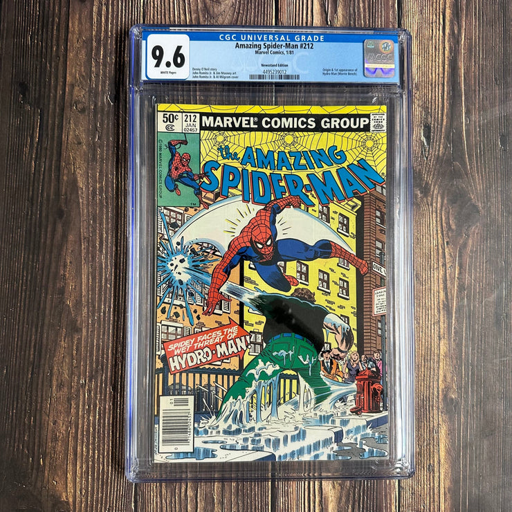 Bry's Comics Amazing Spider-Man #212 CGC 9.6 NEWSSTAND 1st appearance and origin of Hydro-Man