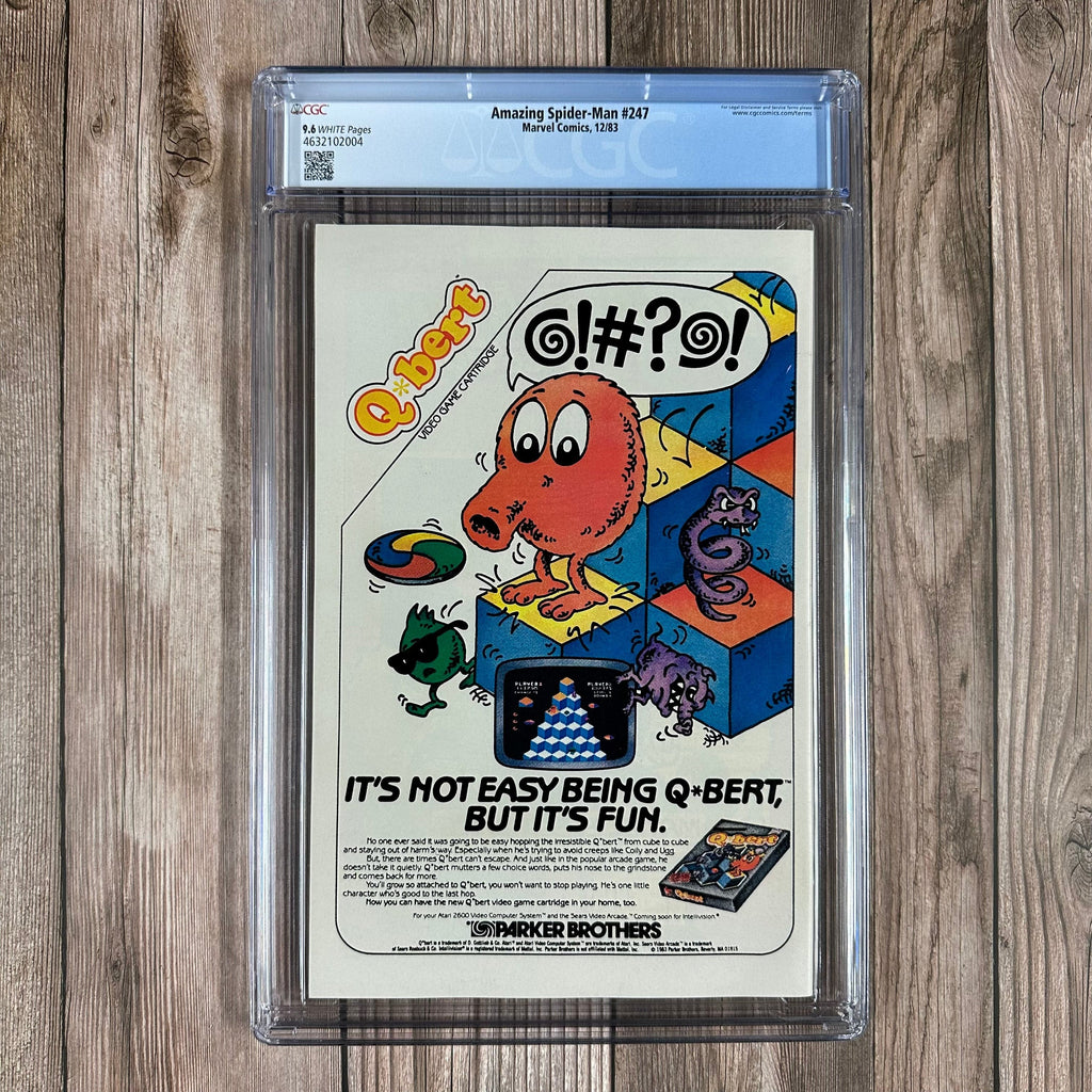 Bry's Comics Amazing Spider-Man #247 CGC 9.6 WP Cover Art by John Romita Jr.