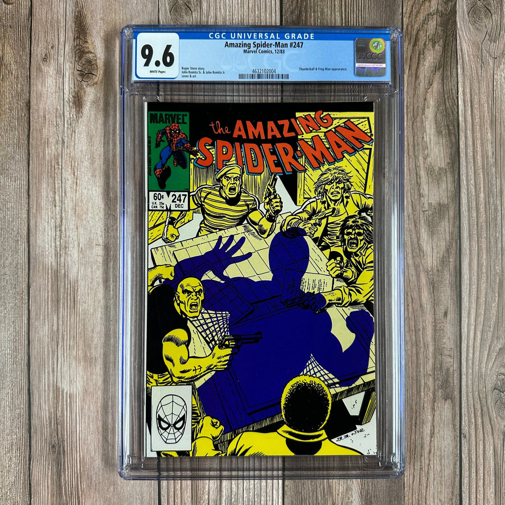 Bry's Comics Amazing Spider-Man #247 CGC 9.6 WP Cover Art by John Romita Jr.