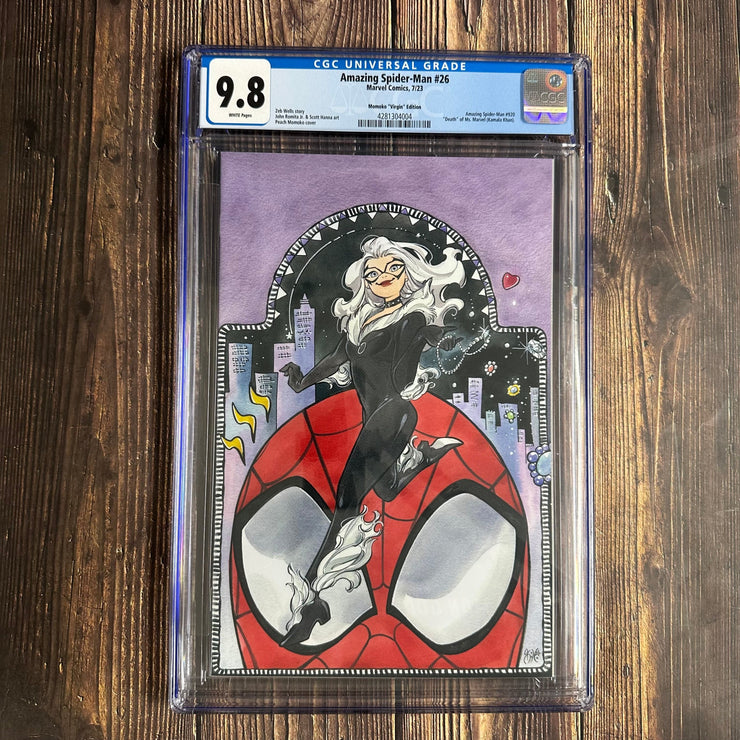 Bry's Comics Amazing Spider-Man #26 CGC 9.8 Momoko Virgin Edition Death of Ms. Marvel