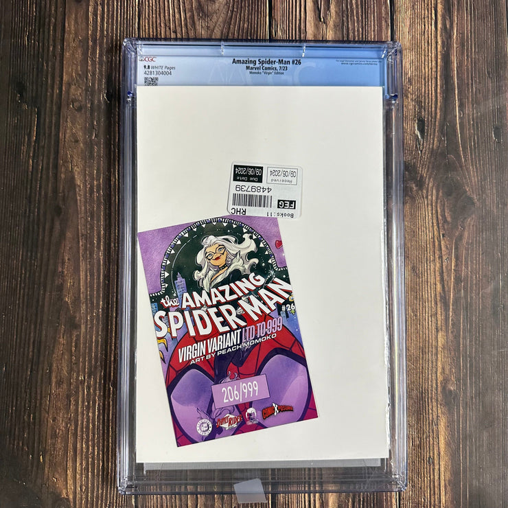 Bry's Comics Amazing Spider-Man #26 CGC 9.8 Momoko Virgin Edition Death of Ms. Marvel