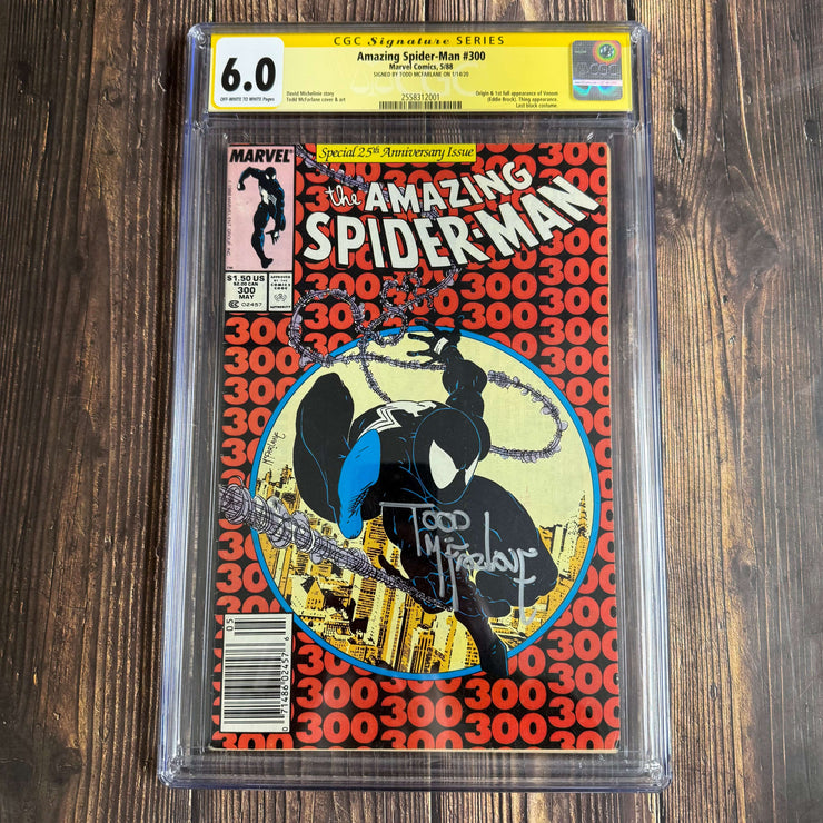 Bry's Comics Amazing Spider-Man #300 CGC 6.0 SS NEWSSTAND Todd McFarlane 1st full appearance of Venom