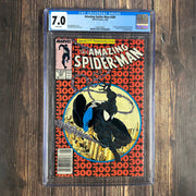 Bry's Comics Amazing Spider-Man #300 CGC 7.0 WP ICONIC Cover by Todd McFarlane, 1st full appearance of Venom, NEWSSTAND EDITION