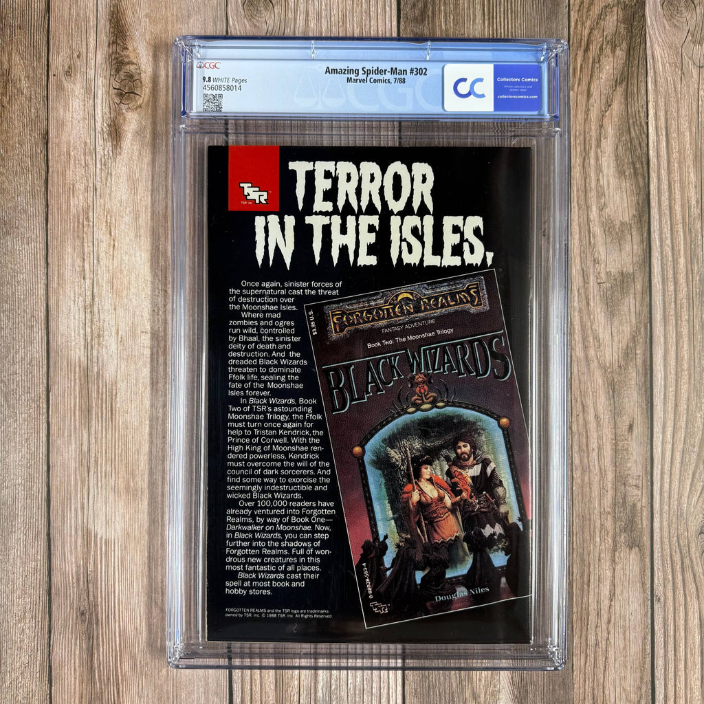 Bry's Comics Amazing Spider-Man #302 CGC 9.8 WP Cover art by Todd McFarlane