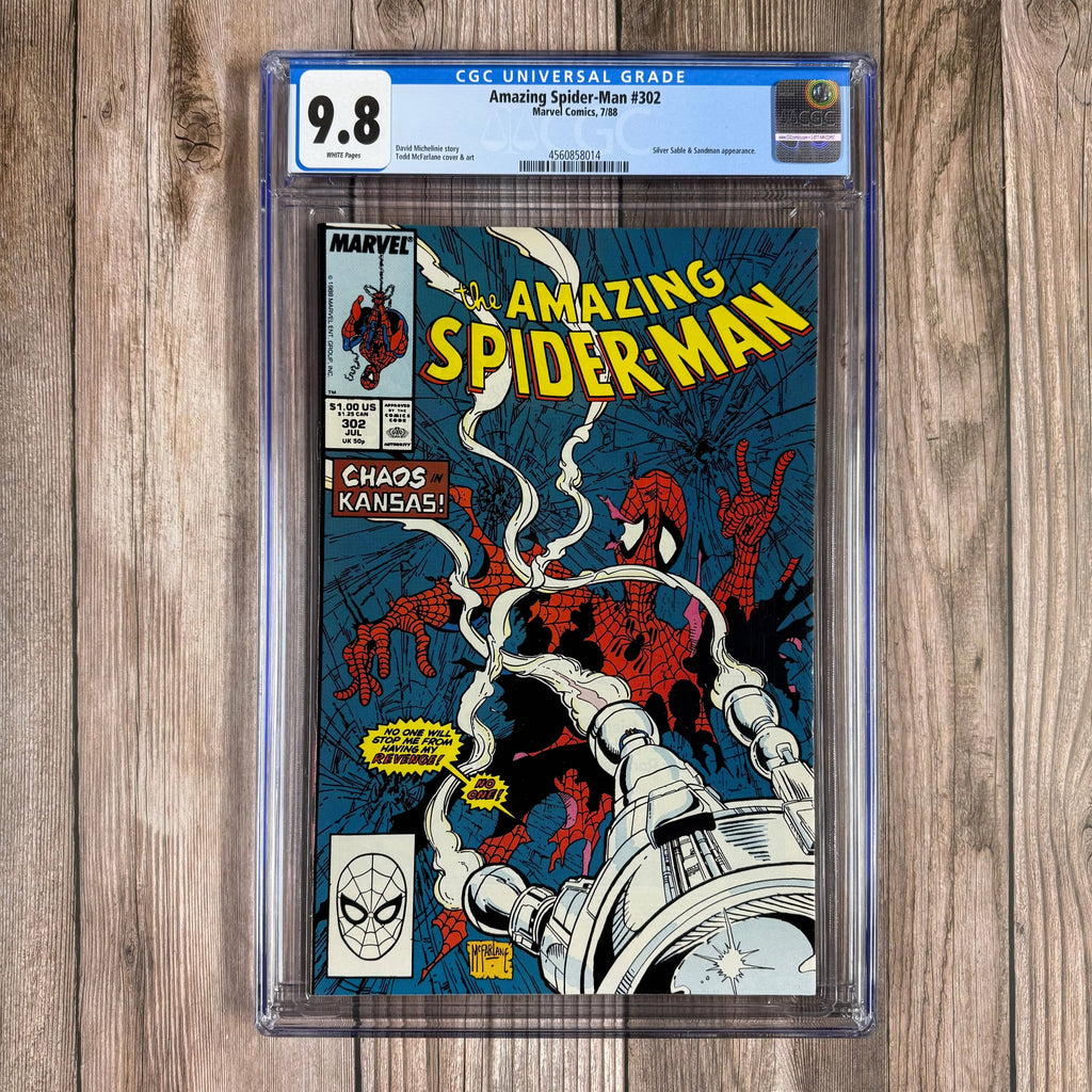 Bry's Comics Amazing Spider-Man #302 CGC 9.8 WP Cover art by Todd McFarlane