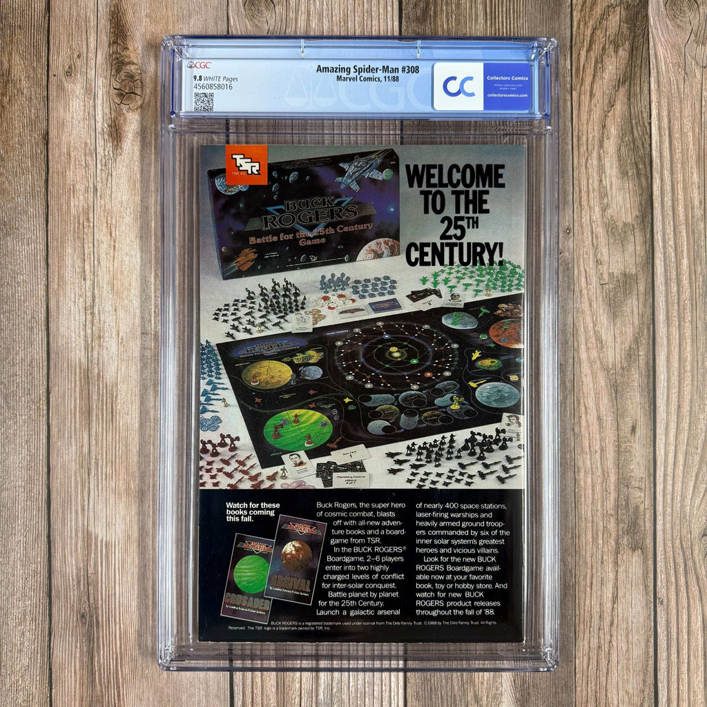 Bry's Comics Amazing Spider-Man #308 CGC 9.8 WP Cover and interior art by Todd McFarlane featuring Spider-Man vs Taskmaster