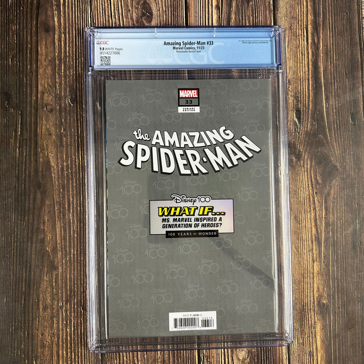 Bry's Comics Amazing Spider-Man #33 Perrissinotto Sketch Cover 1:100