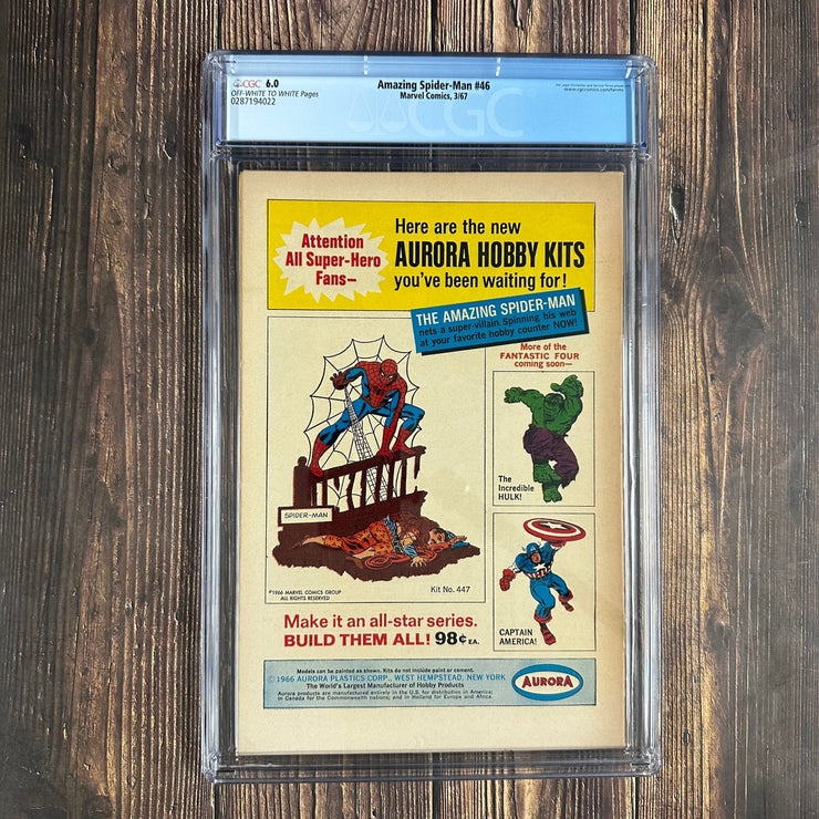 Bry's Comics Amazing Spider-Man #46 CGC 6.0 1st appearance of the Shocker