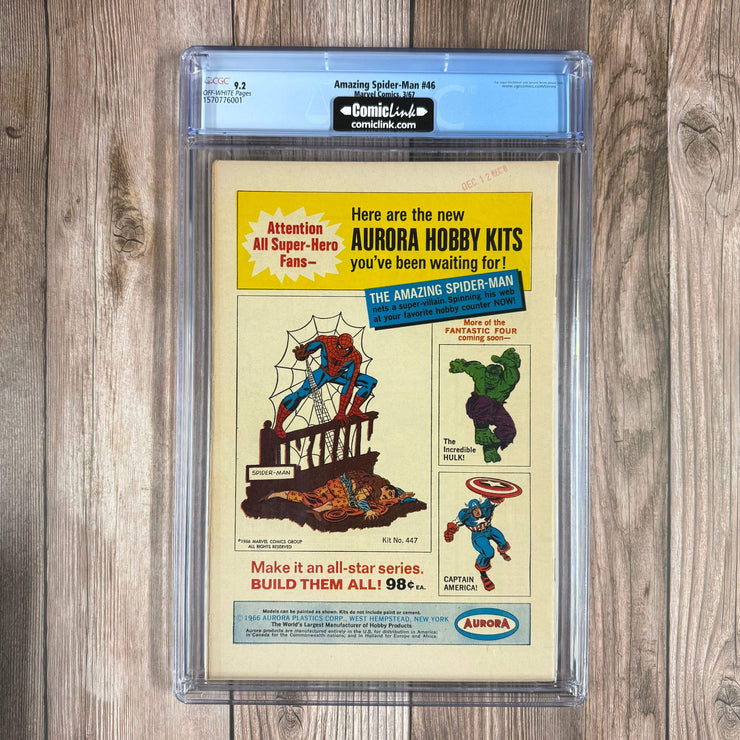 Bry's Comics Amazing Spider-Man #46 CGC 9.2 1st appearance of the Shocker