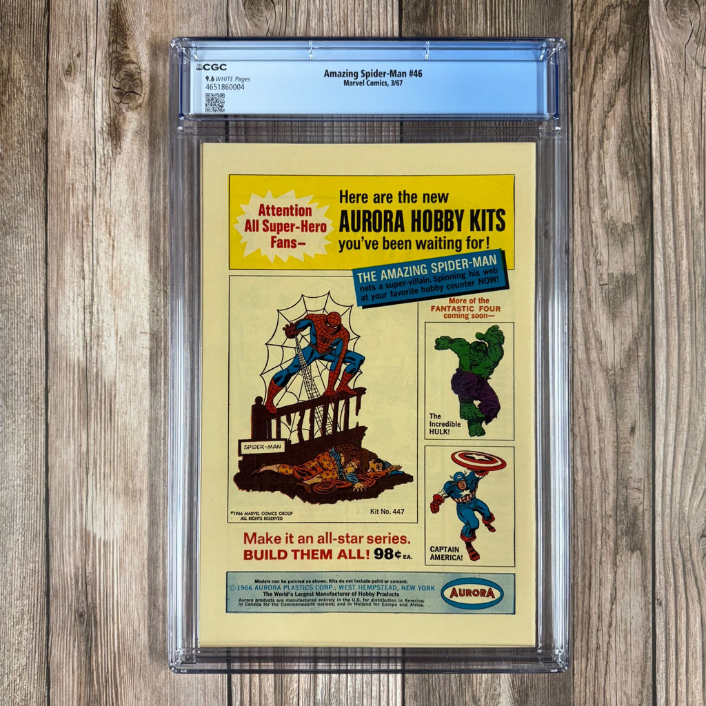 Bry's Comics Amazing Spider-Man #46 CGC 9.6 WP 1st appearance and Origin of the Shocker *Trade Avail.