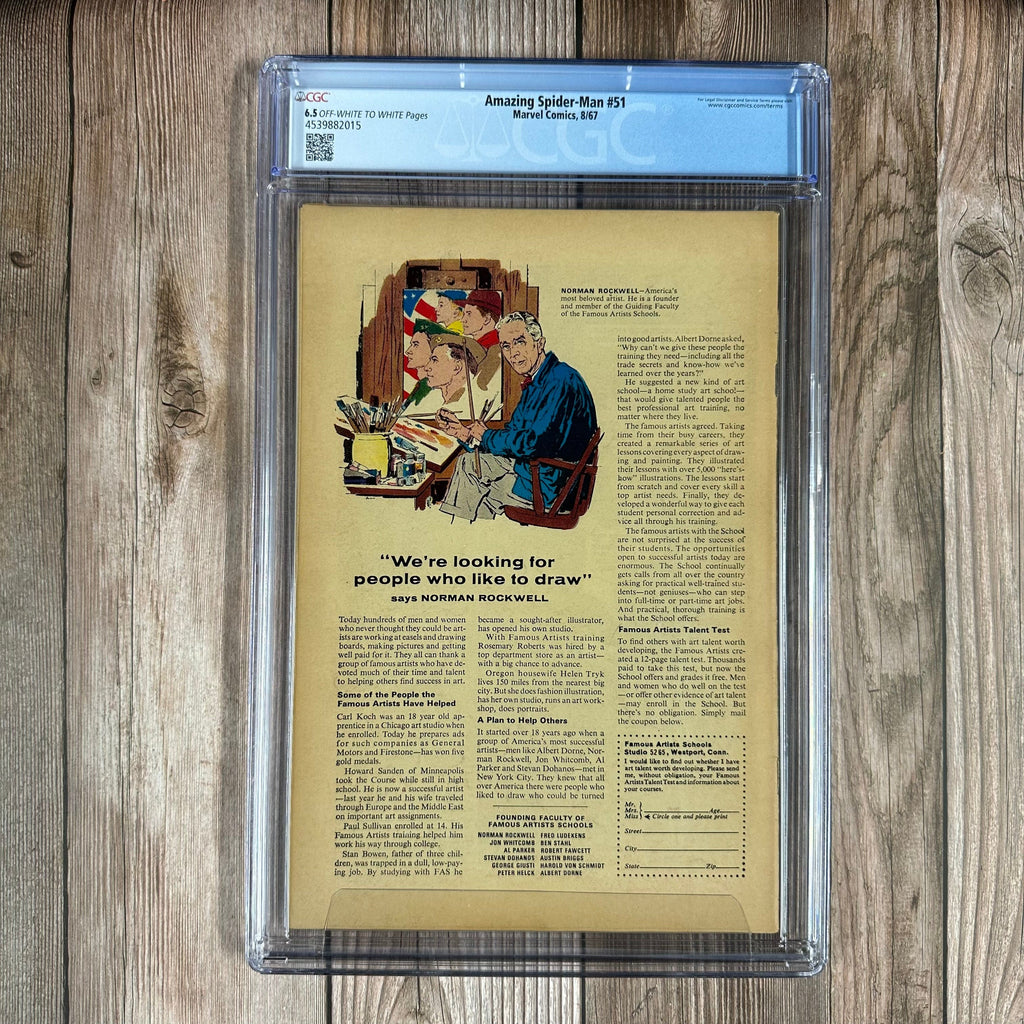 Bry's Comics Amazing Spider-Man #51 CGC 6.5 1st appearance of Robbie Robertson & 1st cover of Kingpin