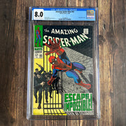 Bry's Comics Amazing Spider-Man #65 CGC 8.0 Cover art by John Romita Sr.