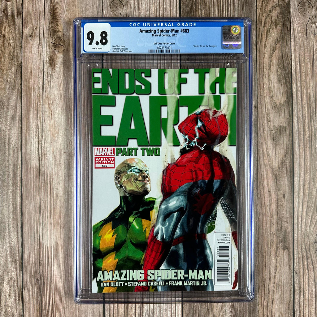 Bry's Comics Amazing Spider-Man #683 CGC 9.8 WP 1:15 Variant Cover by Gabriele Dell'Otto