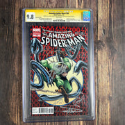 Bry's Comics Amazing Spider-Man #700 CGC 9.8 WP SS Signed x 9,  2nd Print Cover by Humberto Ramos Doc Ock makes the choice to become 'Superior Spider-Man'