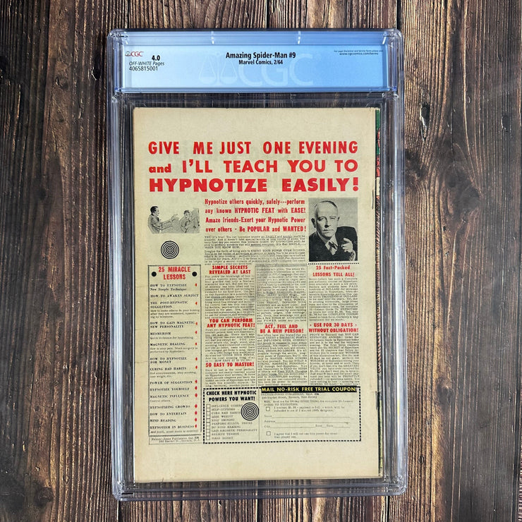 Bry's Comics Amazing Spider-Man #9 CGC 4.0 1st appearance and origin of Electro