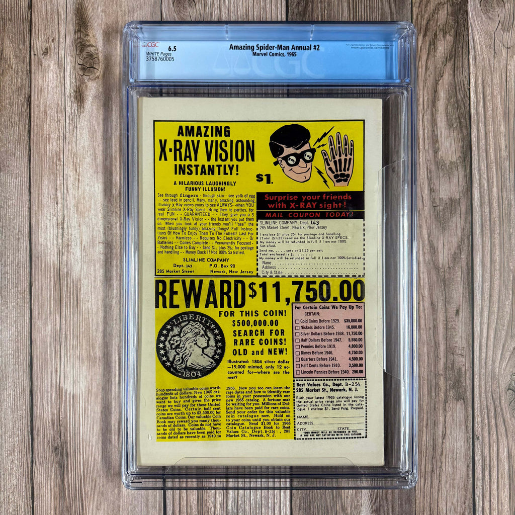 Bry's Comics Amazing Spider-Man Annual #2 CGC 6.5 WP 1st meeting of Spider-Man and Doctor Strange, 1st appearance of the Wand of Watoomb