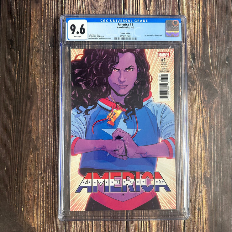 Bry's Comics America #1 CGC 9.6 McKelvie Variant 1:25 First solo series featuring America Chavez