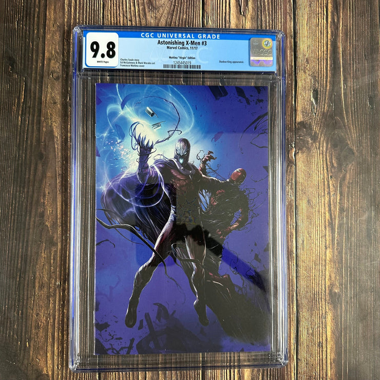Bry's Comics Astonishing X-Men #3 CGC 9.8 WP Virgin Variant Francesco Mattina ERROR
