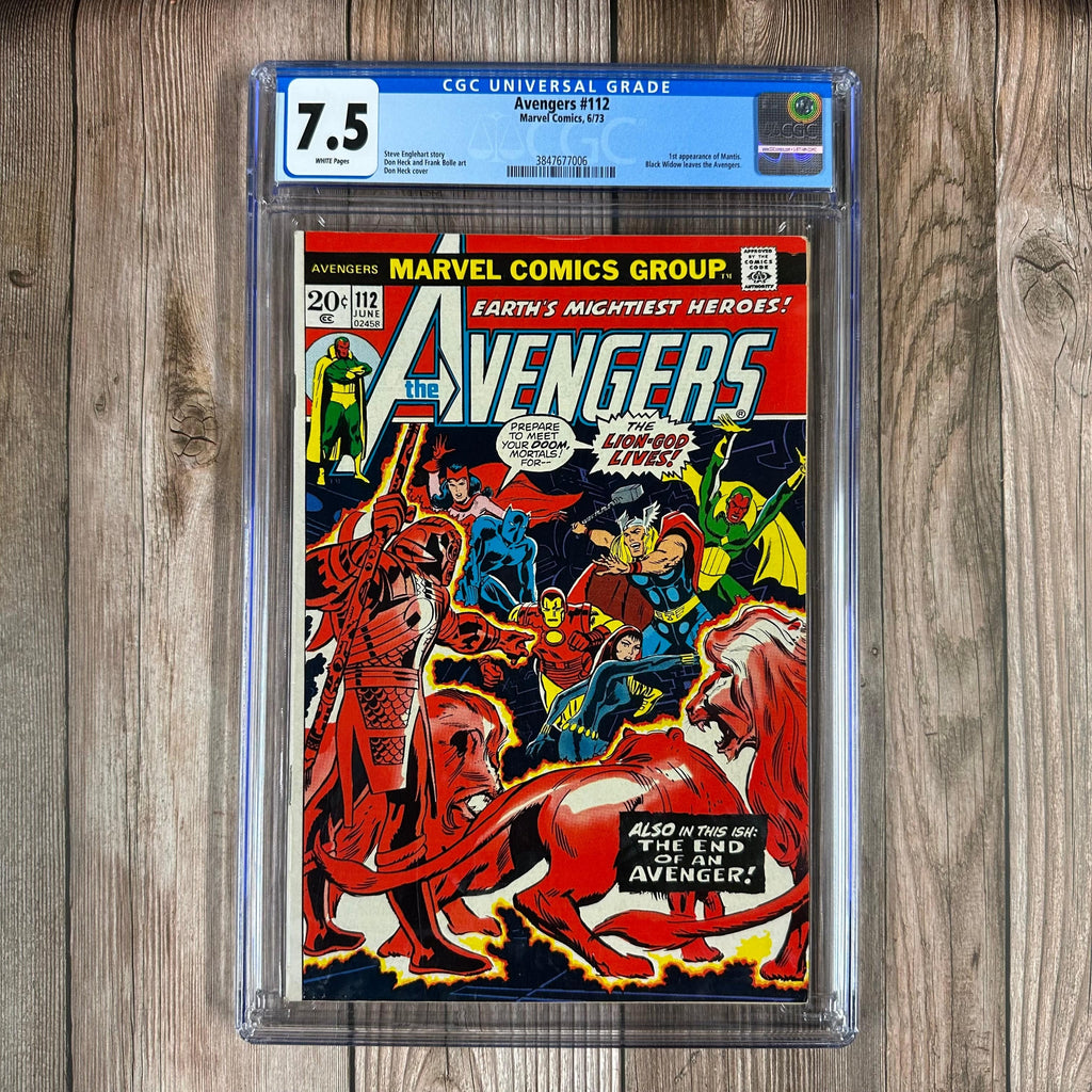 Bry's Comics Avengers #112 CGC 7.5 WP 1st appearance of Mantis and Pantha