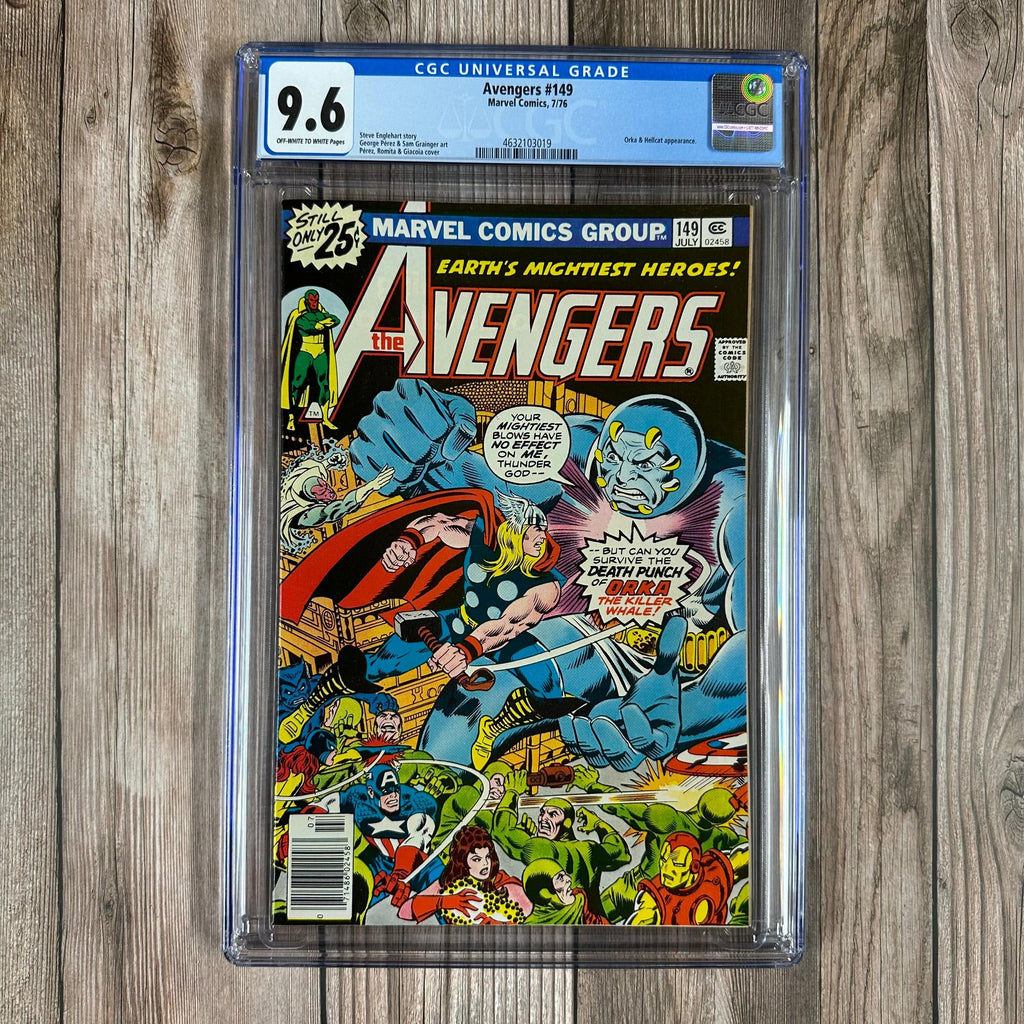 Bry's Comics Avengers #149 CGC 9.6 Cover Art by John Romita Sr. and George Perez