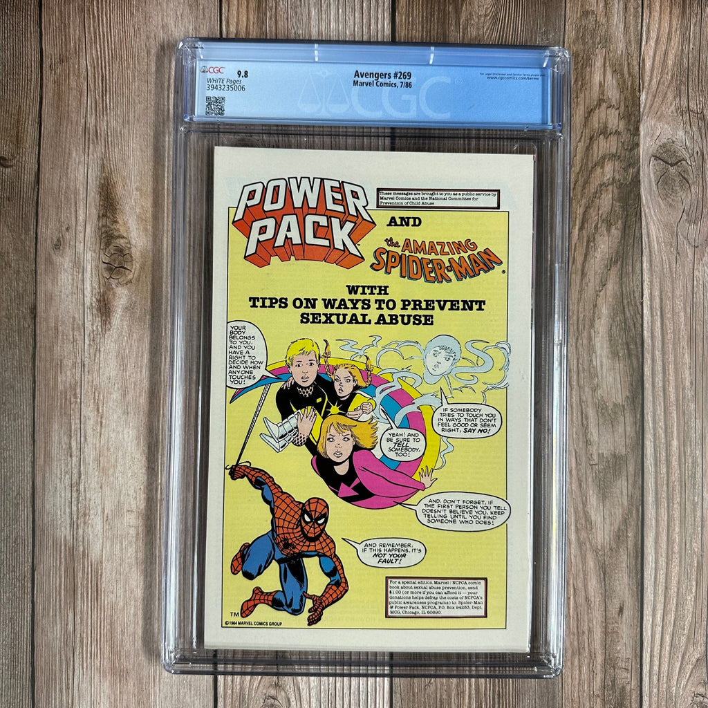 Bry's Comics Avengers #269 CGC 9.8 WP Battle of Kang vs Immortus & origin of Kang as Rama-Tut