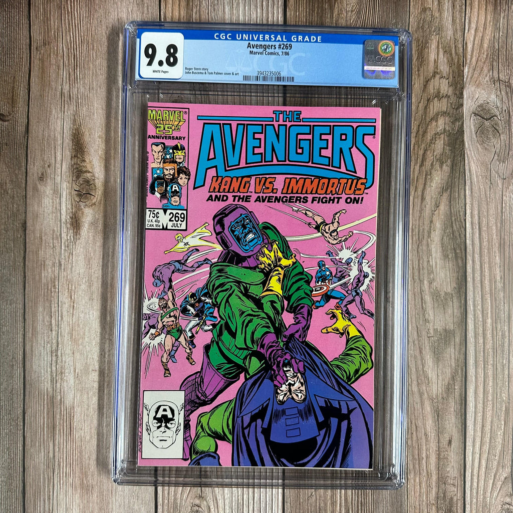 Bry's Comics Avengers #269 CGC 9.8 WP Battle of Kang vs Immortus & origin of Kang as Rama-Tut