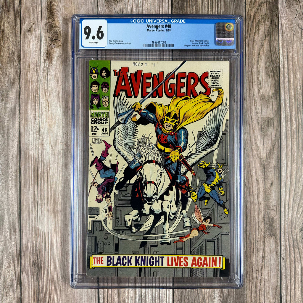 Bry's Comics Avengers #48 CGC 9.6 WP 1st appearance and origin of the third Black Knight, Dane Whitman in armor, 1st appearance of Aragorn