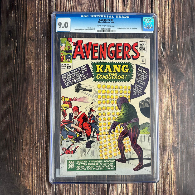 Bry's Comics Avengers #8 CGC 9.0 1st appearance of Kang, the original version