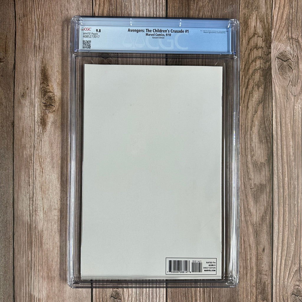 Bry's Comics Avengers: The Children's Crusade #1 CGC 9.8 WP Partial Sketch Cover, Variant cover art by Jim Cheung (Cert:3017)