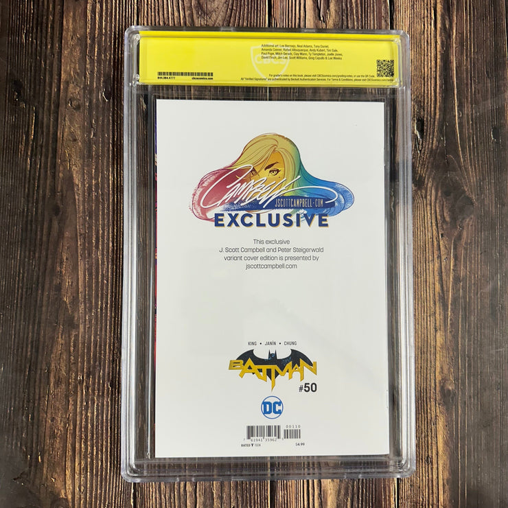 Bry's Comics *B0X02 Batman #50 CBCS 9.8 WP Campbell Store G Exclusive, Verified Signature J. Scott Campbell, Cover Art by J. Scott Campbell (COA:132)