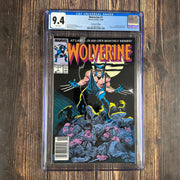 Bry's Comics *B0X02 Wolverine #1  CGC 9.4 WP 1st Wolverine as Patch, Premiere issue, NEWSSTAND EDITION
