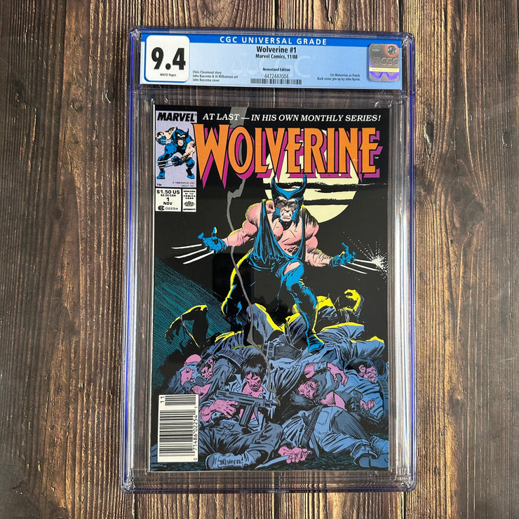Bry's Comics *B0X02 Wolverine #1  CGC 9.4 WP 1st Wolverine as Patch, Premiere issue, NEWSSTAND EDITION