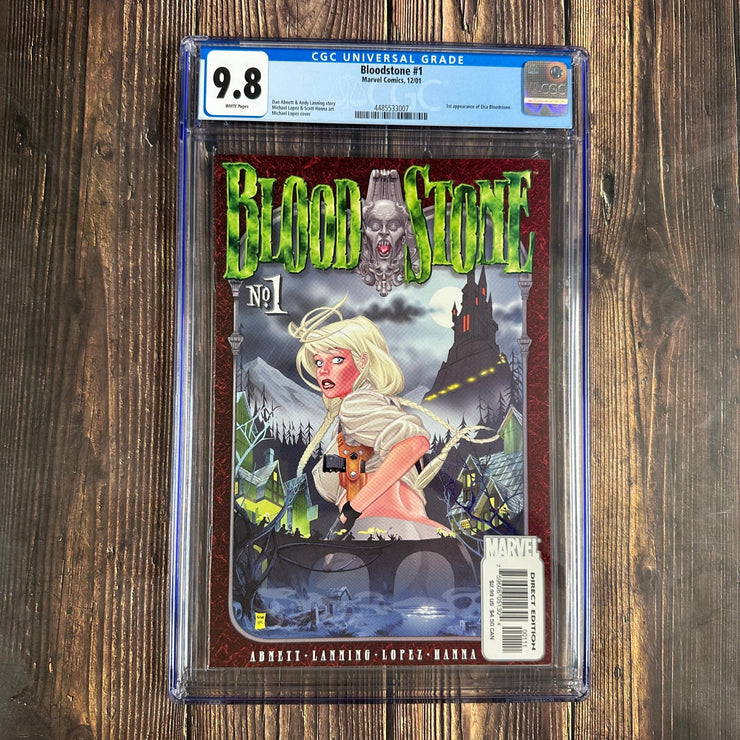 Bry's Comics *B0X03 Bloodstone #1 CGC 9.8 WP Cover Art by Michael Lopez, 1st appearance of Elsa Bloodstone and Nosferatu