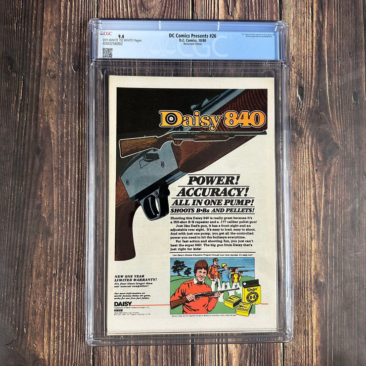 Bry's Comics *B0X03 DC Comics Presents #26 CGC 9.4 1st Appearance of New Teen Titans; 1st Appearances of Raven, Cyborg, and Starfire NEWSSTAND EDITION