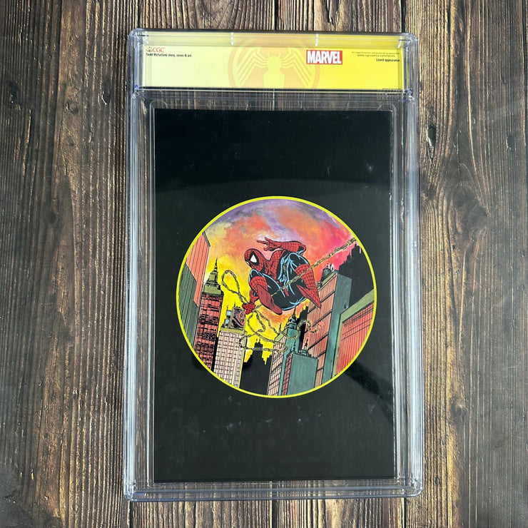Bry's Comics *B0X03 Spider-Man #1 CGC 9.4 WP Custom Lablel, SS Signed by Todd McFarlane, Platinum Edition Cover Art by Todd McFarlane