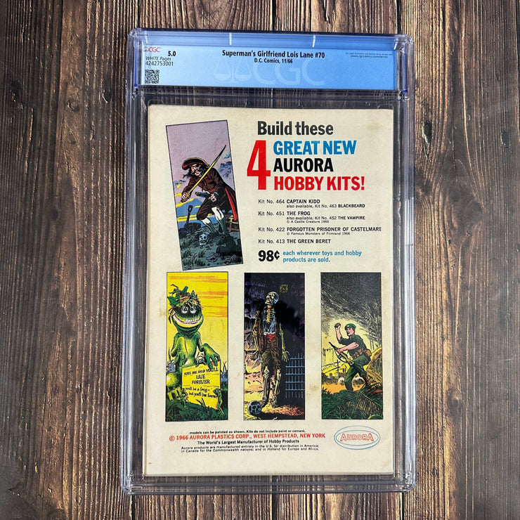 Bry's Comics *B0X03 Superman's Girl Friend, Lois Lane #70 CGC 5.0 WP 1st appearance of Catwoman in the Silver Age