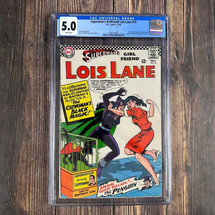 Bry's Comics *B0X03 Superman's Girl Friend, Lois Lane #70 CGC 5.0 WP 1st appearance of Catwoman in the Silver Age