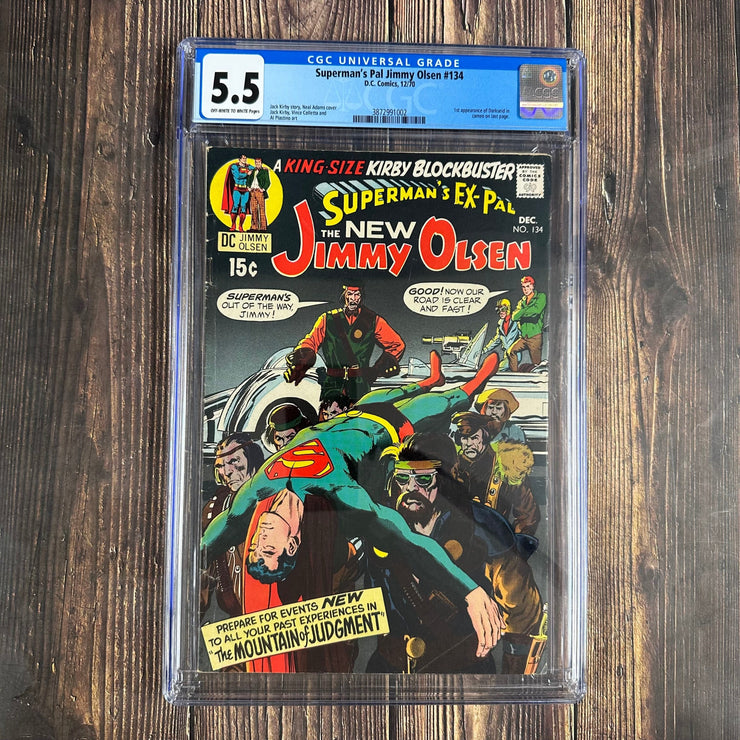 Bry's Comics *B0X03 Superman's Pal Jimmy Olsen #134 CGC 5.5 Cover Art by Neal Adams, 1st cameo appearance of Darkseid