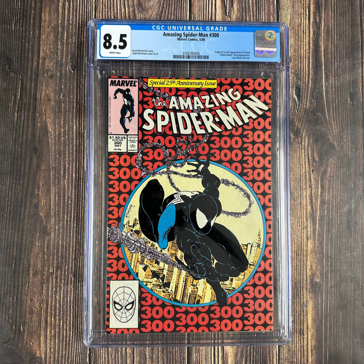 Bry's Comics *B0X04 Amazing Spider-Man #300 CGC 8.5 WP ICONIC cover by Todd McFarlane 1st full appearance of Venom