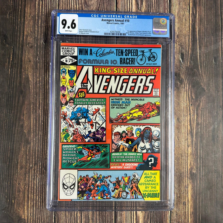 Bry's Comics *B0X04 Avengers Annual #10 CGC 9.6 WP Cover Art by Al Milgrom, 1st appearance of Rogue, 1st cover appearance of Mystique