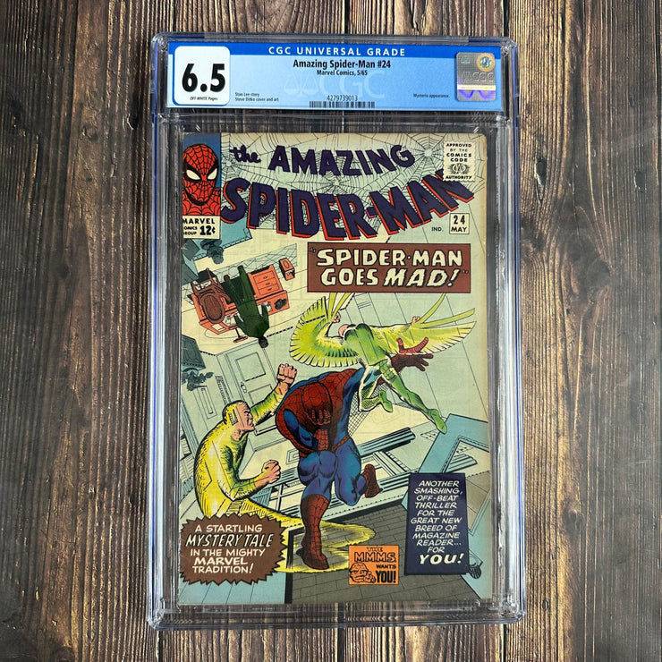 Bry's Comics *B0X05 Amazing Spider-Man #24 CGC 6.5 Cited Mysterio appearance (in disguise only)