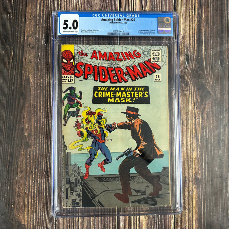 Bry's Comics *B0X05 Amazing Spider-Man #26 CGC 5.0 1st appearance of Bennett Brant as Crime Master
