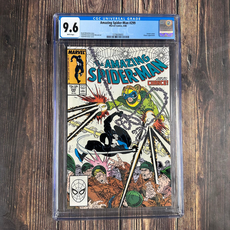 Bry's Comics *B0X05 Amazing Spider-Man #299 CGC 9.6 WP Cover Art by Todd McFarlane, 2nd cameo appearance of Venom