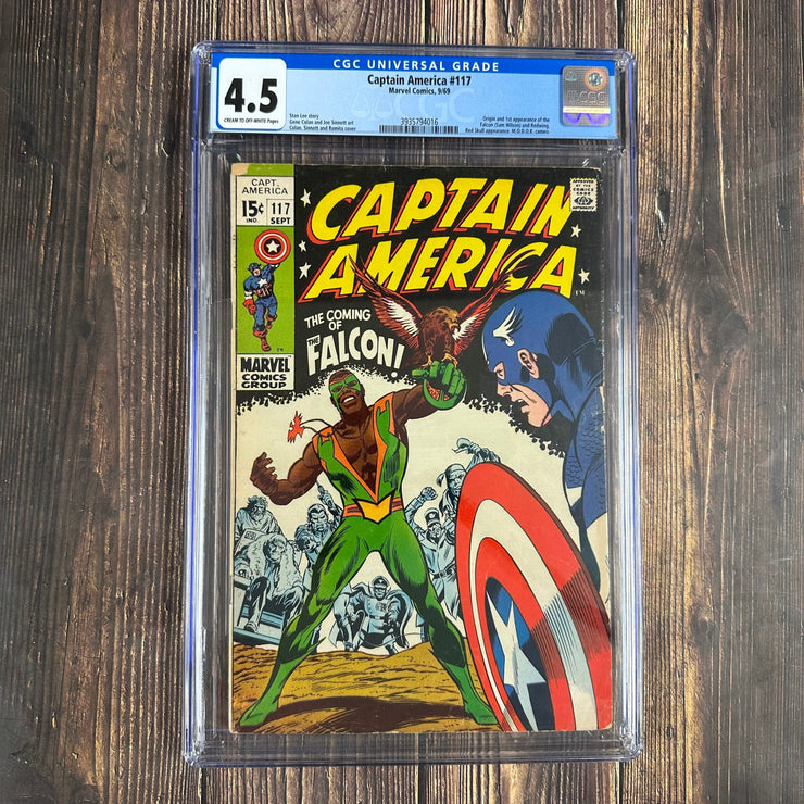 Bry's Comics *B0X05 Captain America #117 CGC 4.5 Cover Art by Gene Colan, 1st appearance and origin of the Falcon, 1st appearance of Redwing