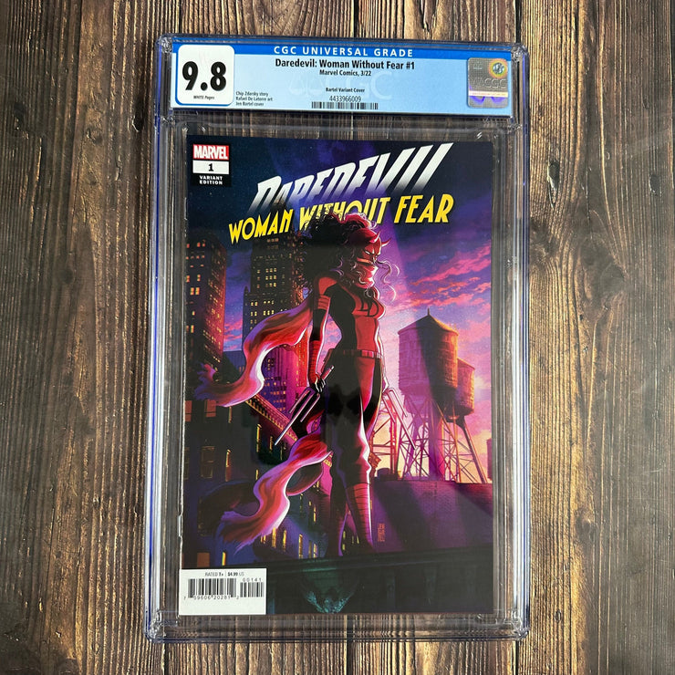 Bry's Comics *B0X05 Daredevil: Woman Without Fear #1 CGC 9.8 WP 1:50 Variant Cover Art by Jen Bartel