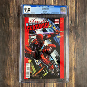 Bry's Comics *B0X05 Deadpool #45 CGC 9.8 WP 1:50 Variant Cover by Greg Horn, over art inspired by Ultimate Spider-Man #1