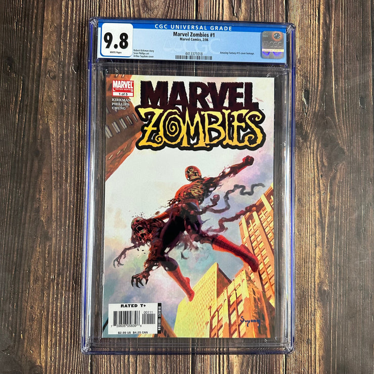 Bry's Comics *B0X05 Marvel Zombies #1 CGC 9.8 WP Cover Art by Arthur Suydam, Amazing Fantasy #15 Cover Homage, LOW PRINT