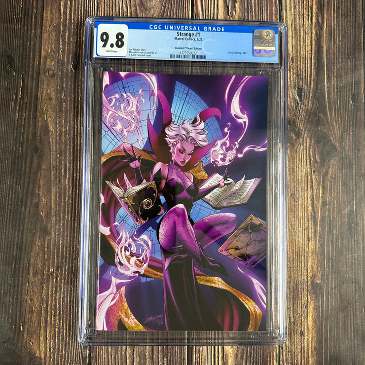 Bry's Comics *B0X05 Strange #1 CGC 9.8 WP 1:500 variant cover by J. Scott Campbell