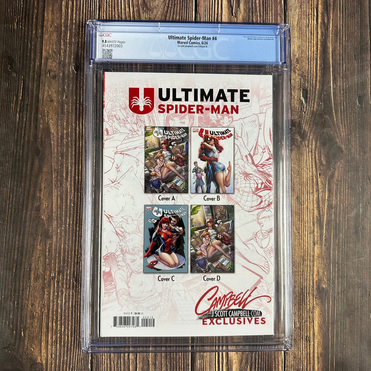 Bry's Comics *B0X05 Ultimate Spider-Man #4 CGC 9.8 WP J. Scott Campbell.com Edition B, Amazing Spider-Man #606 Homage
