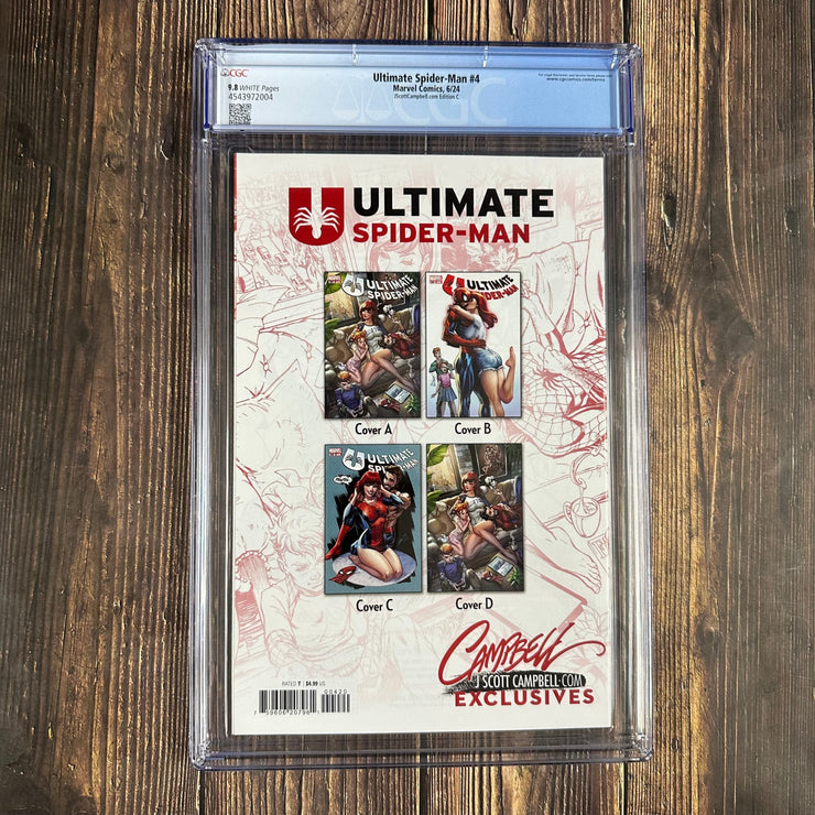 Bry's Comics *B0X05 Ultimate Spider-Man #4 CGC 9.8 WP J. Scott Campbell.com Edition C, Amazing Spider-Man #604 Homage